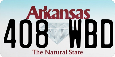 AR license plate 408WBD