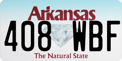 AR license plate 408WBF