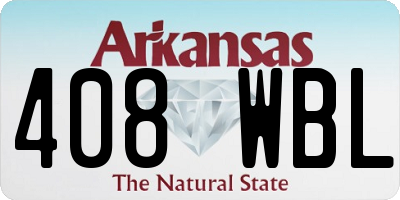 AR license plate 408WBL
