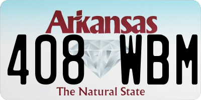 AR license plate 408WBM