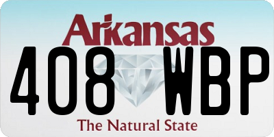 AR license plate 408WBP