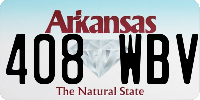 AR license plate 408WBV