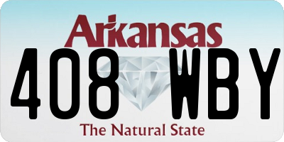 AR license plate 408WBY