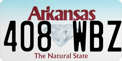 AR license plate 408WBZ
