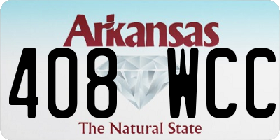 AR license plate 408WCC