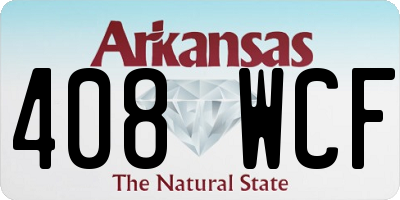 AR license plate 408WCF