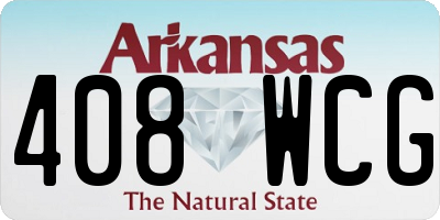 AR license plate 408WCG