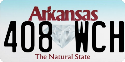 AR license plate 408WCH