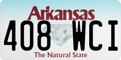 AR license plate 408WCI
