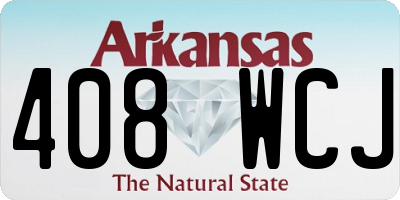 AR license plate 408WCJ