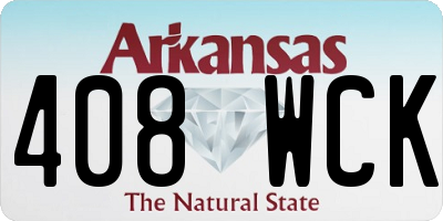 AR license plate 408WCK