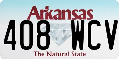 AR license plate 408WCV