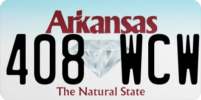AR license plate 408WCW