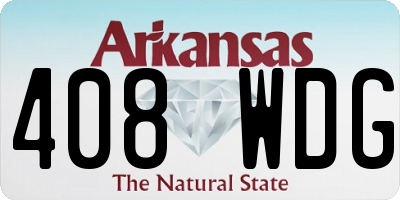 AR license plate 408WDG