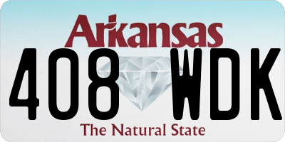 AR license plate 408WDK