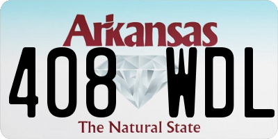 AR license plate 408WDL