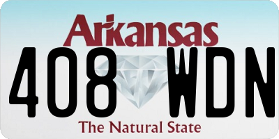 AR license plate 408WDN