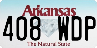 AR license plate 408WDP