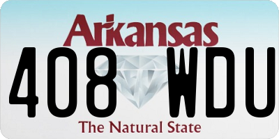 AR license plate 408WDU
