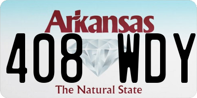 AR license plate 408WDY