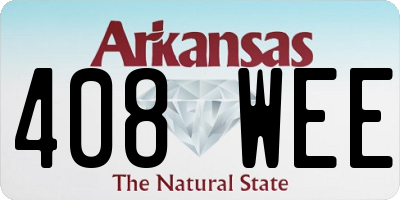 AR license plate 408WEE