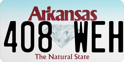 AR license plate 408WEH