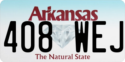 AR license plate 408WEJ