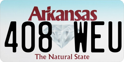AR license plate 408WEU