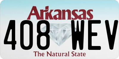 AR license plate 408WEV