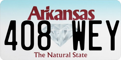 AR license plate 408WEY