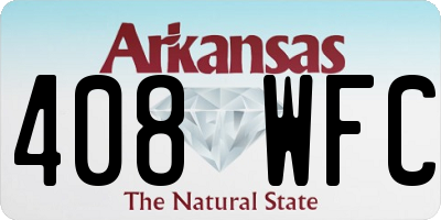 AR license plate 408WFC