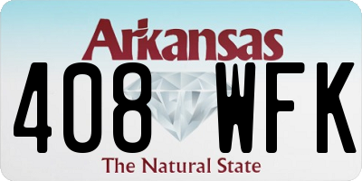 AR license plate 408WFK