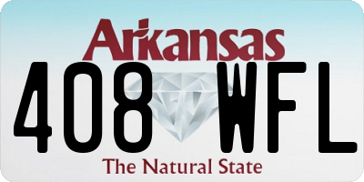 AR license plate 408WFL