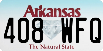 AR license plate 408WFQ