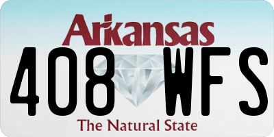 AR license plate 408WFS
