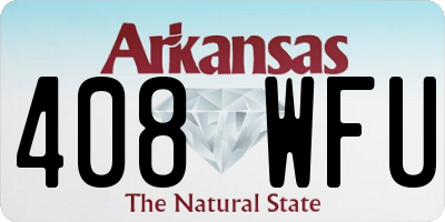 AR license plate 408WFU
