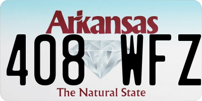 AR license plate 408WFZ