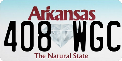 AR license plate 408WGC