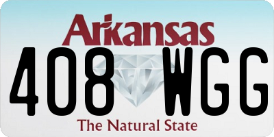 AR license plate 408WGG