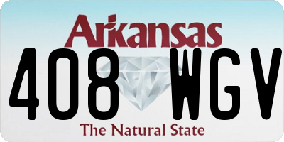 AR license plate 408WGV