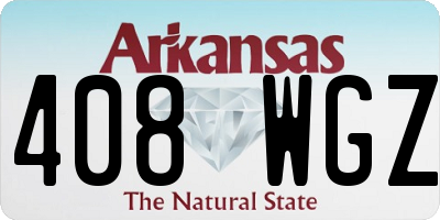 AR license plate 408WGZ