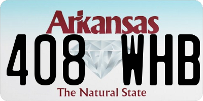 AR license plate 408WHB