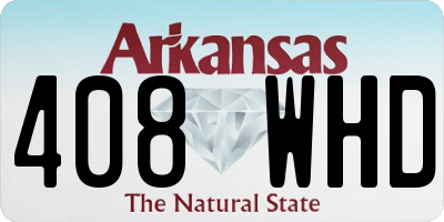 AR license plate 408WHD