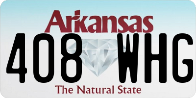 AR license plate 408WHG