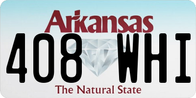 AR license plate 408WHI