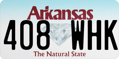 AR license plate 408WHK