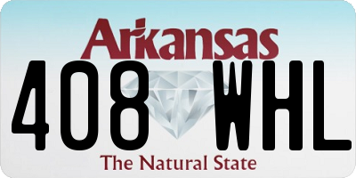 AR license plate 408WHL