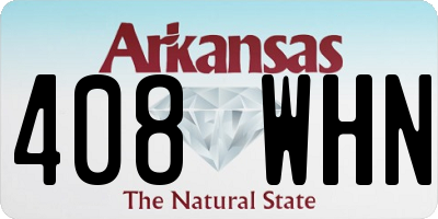 AR license plate 408WHN