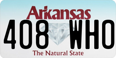 AR license plate 408WHO