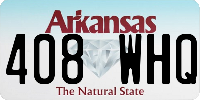 AR license plate 408WHQ